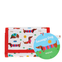 Load image into Gallery viewer, Children's wallet - Sunny Sausage Dog