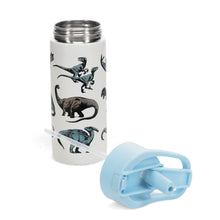Load image into Gallery viewer, Stainless Steel bottle with push button lid 500ml - Dinosaur