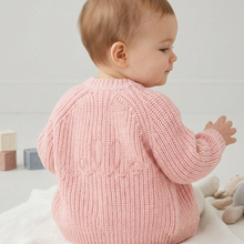 Load image into Gallery viewer, Pink Hello Cardigan