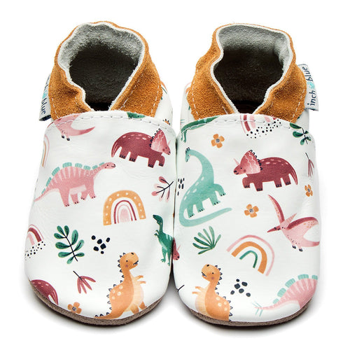 Dinosaur Rainbow Handmade Leather Shoes