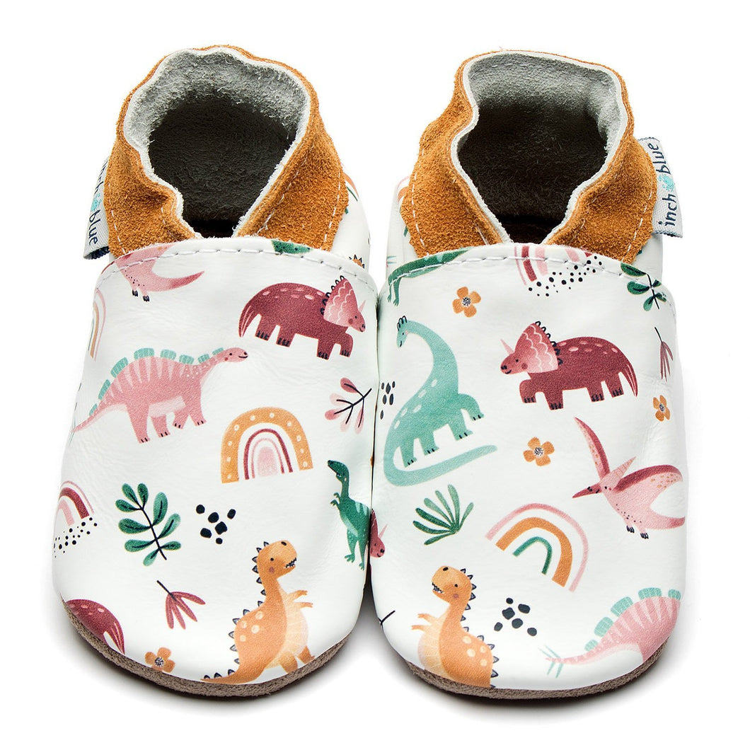 Dinosaur Rainbow Handmade Leather Shoes