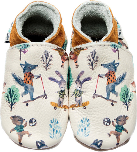 Inch Blue Forest Fun soft leather shoes