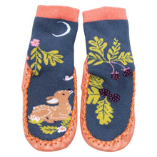 Load image into Gallery viewer, Enchanted Forest Deer Moccasin Slippers