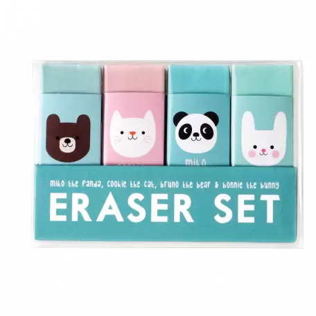 Miko and Friends Eraser Set