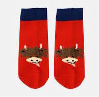 Blade and Rose Fluffy Highland Cow Socks