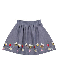 BUSY BEE APPLIQUE SKIRT