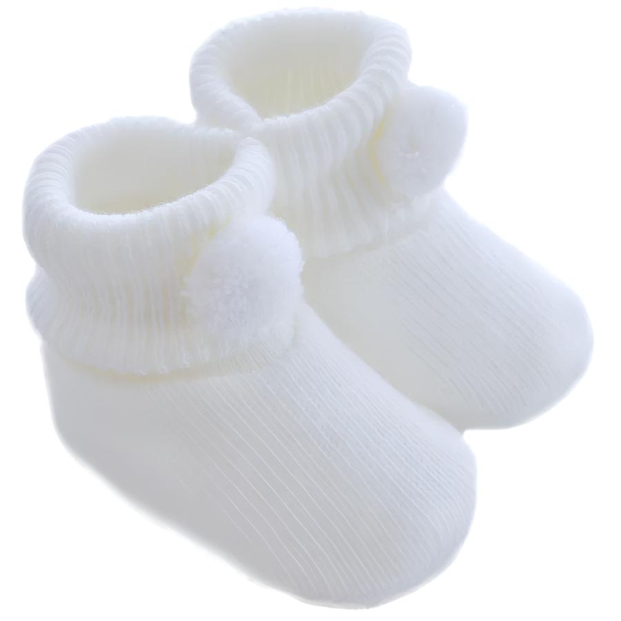 Pom Pom Baby Booties