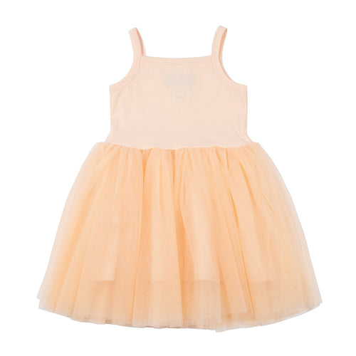 Soft Apricot Tulle Dress