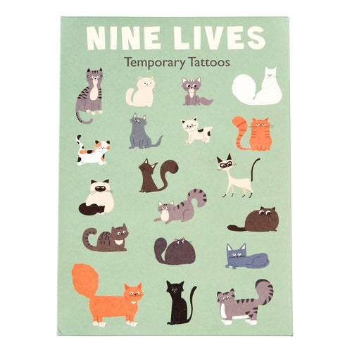 Nine Lives Temporary Tattoos