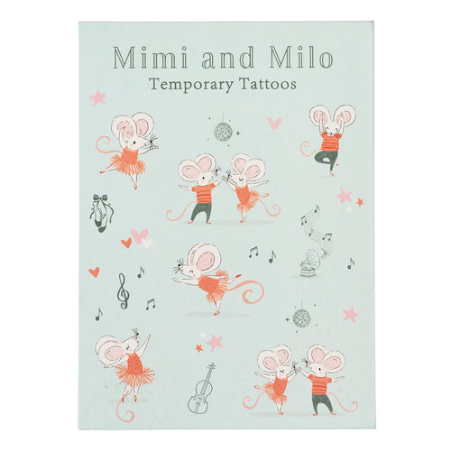 Mimi and Milo  Temporary Tattoos