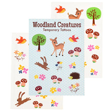 Load image into Gallery viewer, Woodland Creatures Temporary Tattoos