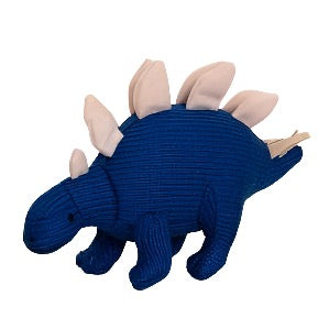 Knitted Blue Stegosaurus Dinosaur Plush Toy