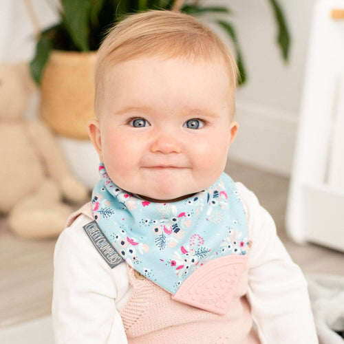 Neckerchew Teething Dribble Bib - Botanical Bloom