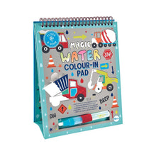 Load image into Gallery viewer, Magic Colour Changing Watercard Easel and Pen - Construction