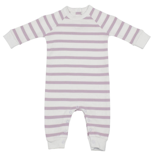 Parma Violet & White Breton Striped All-in-One