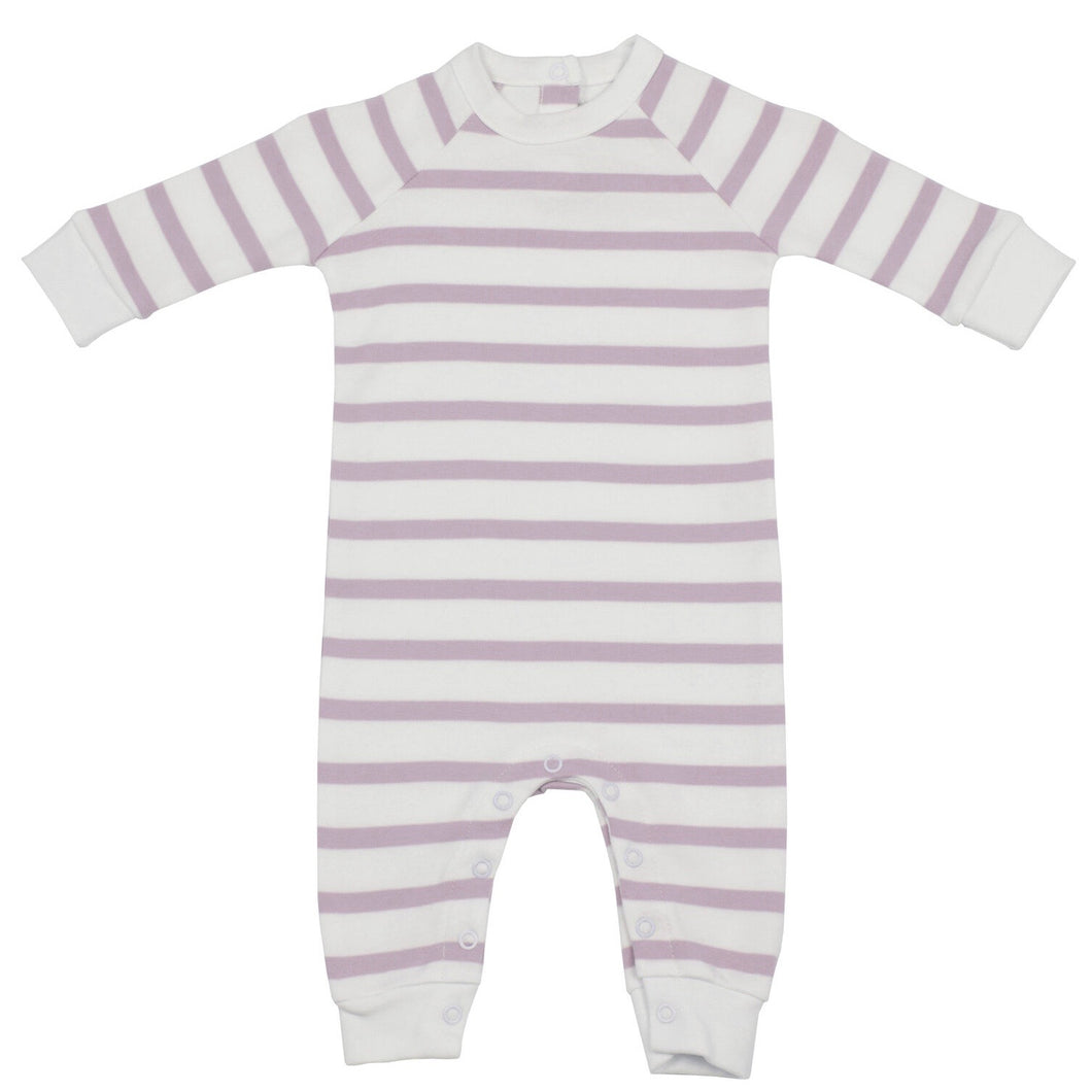 Parma Violet & White Breton Striped All-in-One
