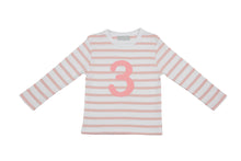 Load image into Gallery viewer, Pink &amp; White Birthday Top (Available in ages 1-5)