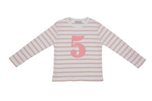 Load image into Gallery viewer, Pink &amp; White Birthday Top (Available in ages 1-5)