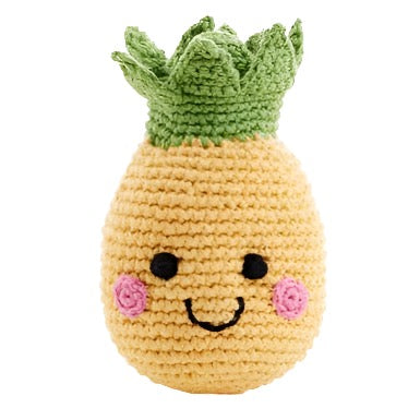 Soft Toy Handmade Friendly Pineapple Rattle