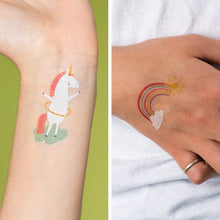 Load image into Gallery viewer, Magical Unicorn Temporary Tattoos